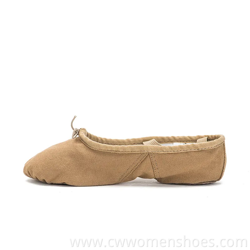 Women's Canvas Ballet Dance Shoes Split Sole Model S6001